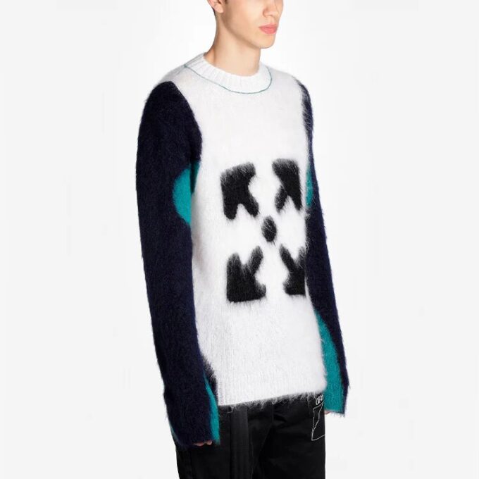 Black/White Arrow Sweater Men’ s White