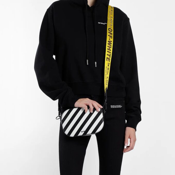 Black White Shoulder Bag Black White