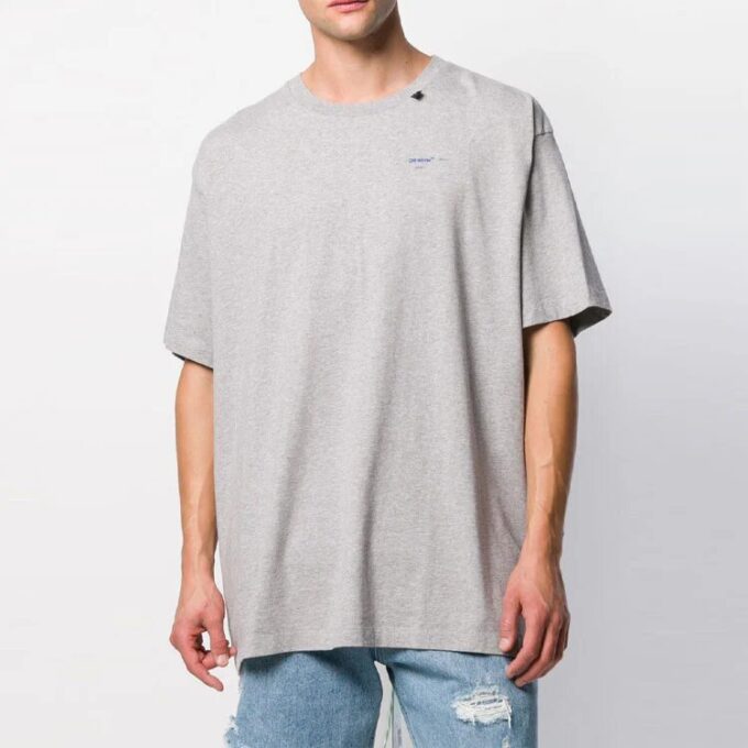 Blue Arrows Oversized Short-Sleeved