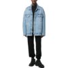 Blue Button Denim Jacket “Medium Blue”