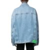 Blue Button Denim Jacket “Medium Blue”