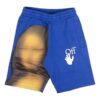 Blurred Monalisa Sweatshorts “Blue”