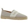 Bookish Linen Espadrillas “Light Beige White”