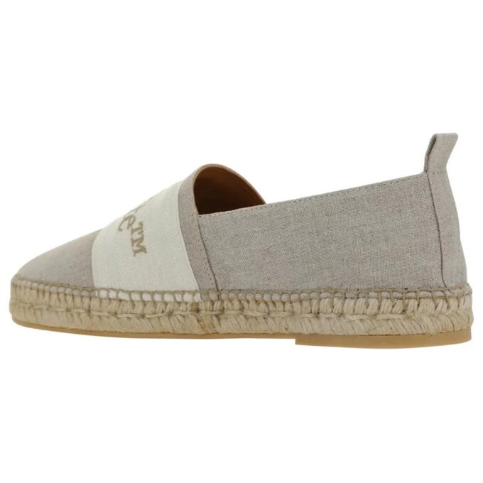 Bookish Linen Espadrillas “Light Beige White”