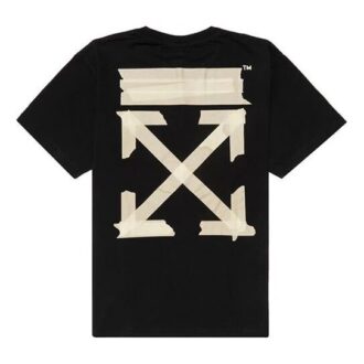 Bronzing arrow printing Unisex Black