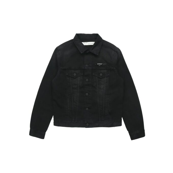 Bronzing Rubber Strap Arrow Classic Denim Logo Jacket