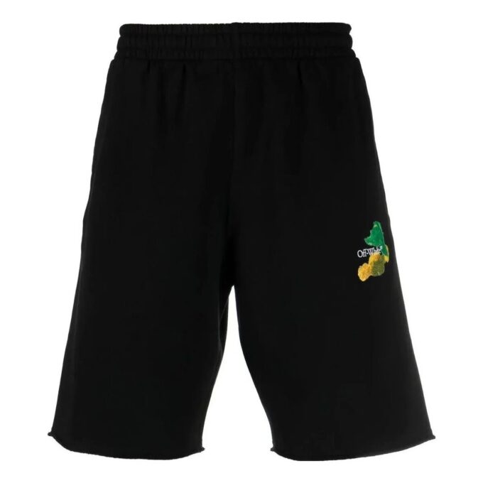 Brush Arrow Bermuda Shorts “Black”