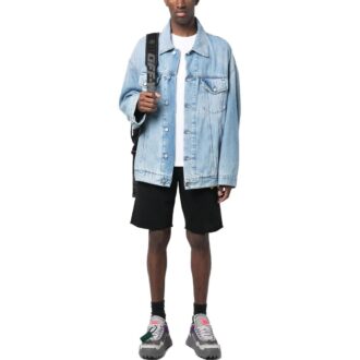 Brush Arrow Bermuda Shorts “Black”