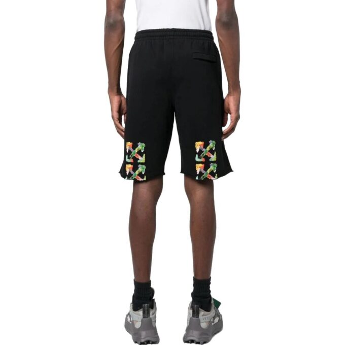 Brush Arrow Bermuda Shorts “Black”