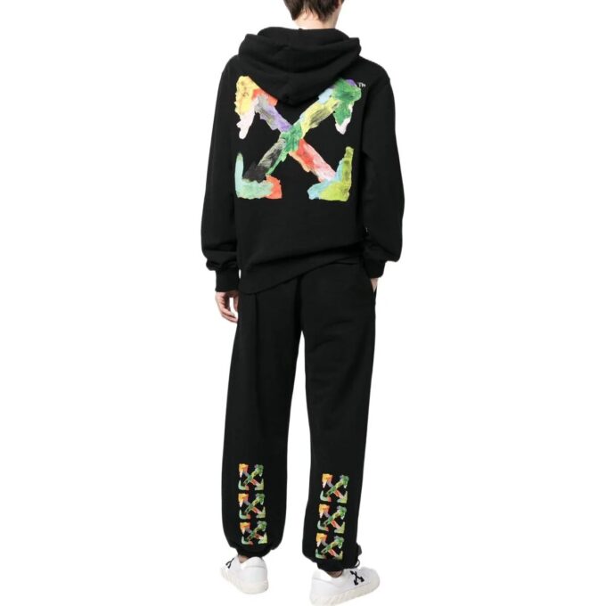 Brush Arrow Track Pants “Black”