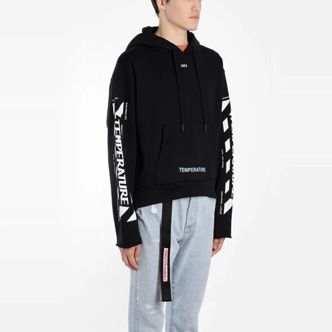 C/o Virgil Abloh Diag Temperature Cropped Men Black