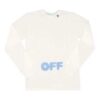 C O VIRGIL ABLOH FW White Blue Splash Ink Long Sleeves “White Blue”