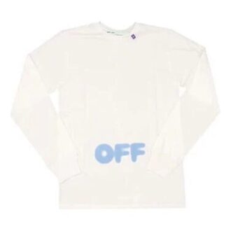 C O VIRGIL ABLOH FW White Blue Splash Ink Long Sleeves “White Blue”