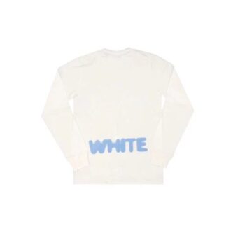 C O VIRGIL ABLOH FW White Blue Splash Ink Long Sleeves “White Blue”