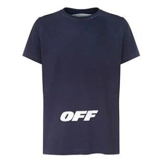 C O VIRGIL ABLOH Gradient Washed Blue Alphabet Short Sleeve