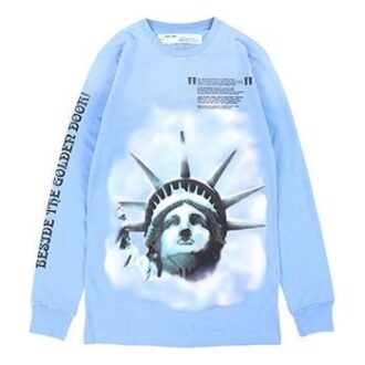 C O Virgil Abloh Liberty Crew Neck Sweater