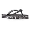c/o virgil abloh men’ s black and white industrial flip flops