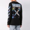 C/O Virgil Abloh Men’ s Black Diag Arrows Long Sleeve T-Shirt