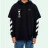 C/O Virgil Abloh Men’ s Black Diag Mariana Hooded Tee