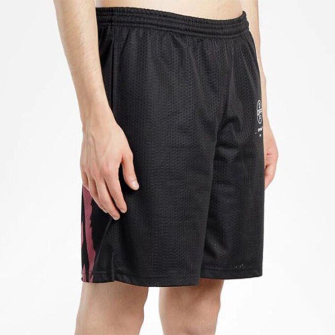 C/O Virgil Abloh Men’ s Black Diag Stencil Mesh Shorts