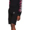 C/O Virgil Abloh Men’ s Black Diag Stencil Sweatshorts