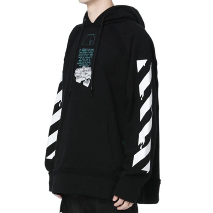 c/o virgil abloh men’ s black dripping arrows incompiuto