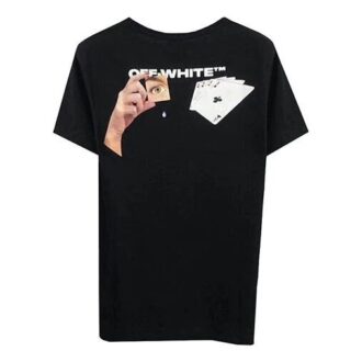 C/O Virgil Abloh Men’ s Black Hand Card Over Tee