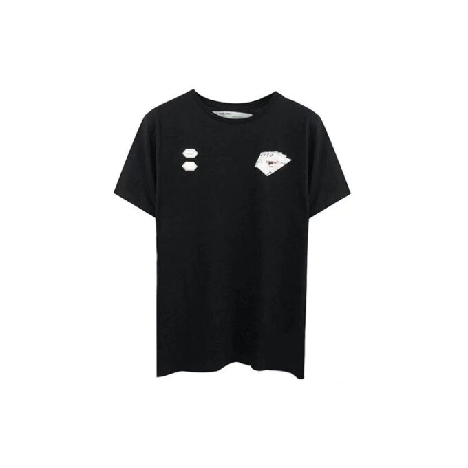 C/O Virgil Abloh Men’ s Black Hand Card Over Tee