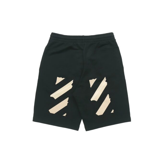 C/O Virgil Abloh Men’ s Black Tape Arrows Sweatshorts