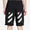 C/O Virgil Abloh Men’ s Black Tape Arrows Sweatshorts
