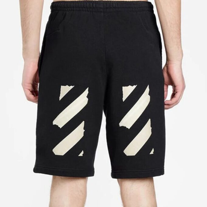 C/O Virgil Abloh Men’ s Black Tape Arrows Sweatshorts