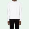 C/O Virgil Abloh Men’ s White Acrylic Arrows Sweatshirt