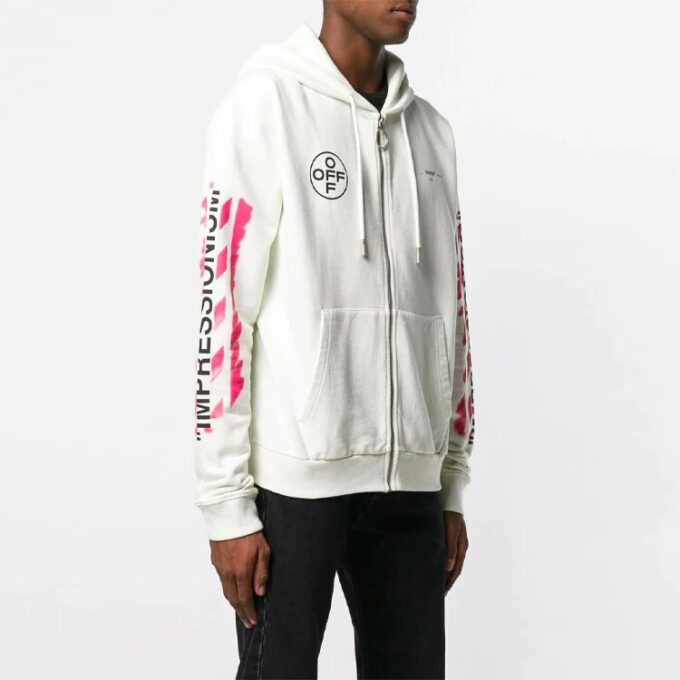 c/o virgil abloh men’ s white stencil diagonals zipped