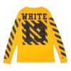 C/O VIRGIL OW 13 Alphabet Stripe Long Sleeves Unisex Yellow