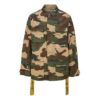 Camouflage Multiple Pockets Yellow Cargo Jacket Camouflage