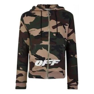 Camouflage Zipper Jacket Green