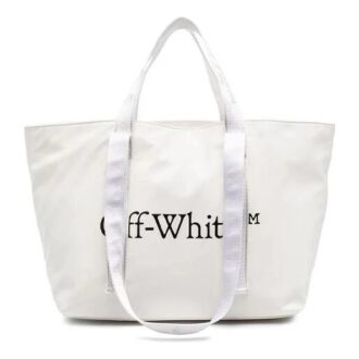 Canvas Logo Printing Tote White