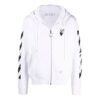 Carav Arrow Slim Zip Hoodie “White/Black”