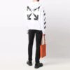 Carav Arrow Slim Zip Hoodie “White/Black”