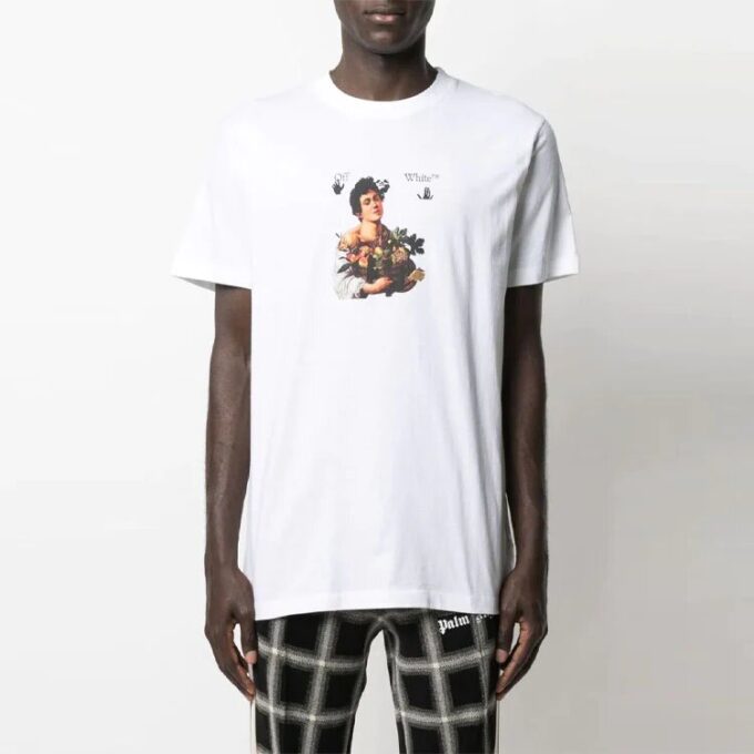 Caravaggio Boy Slim Tee “White/Black”