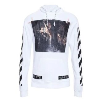 Caravaggio Hooded Pullover Men White