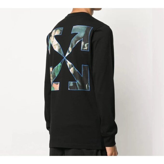 Caravaggio Multi-Color Our Lady Painting Arrow Long Sleeves Ordinary Version Black