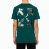 Caravaggio Painting Pattern Short Sleeve Loose Fit Green