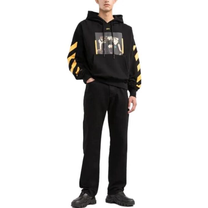 Caravaggio Print Hoodie “Black Yellow”