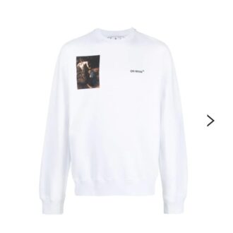 Caravaggio-print Sweatshirt “White”