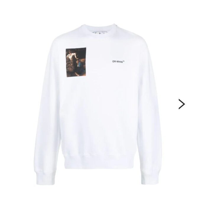 Caravaggio-print Sweatshirt “White”