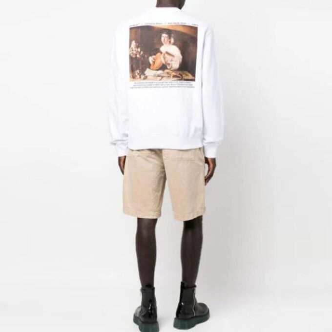 Caravaggio-print Sweatshirt “White”