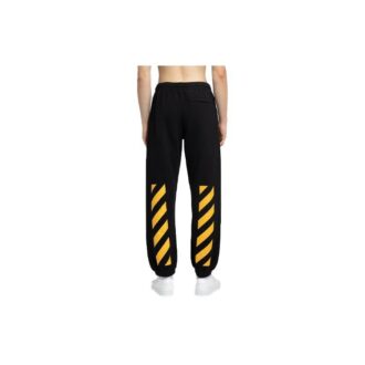 Caravaggio-Print Track Pants “Black Yellow”