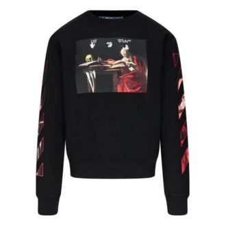 Caravaggio Slim Crewneck “Black/Red”