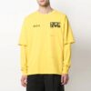 Casual Alphabet Printing Long Sleeves Version Yellow